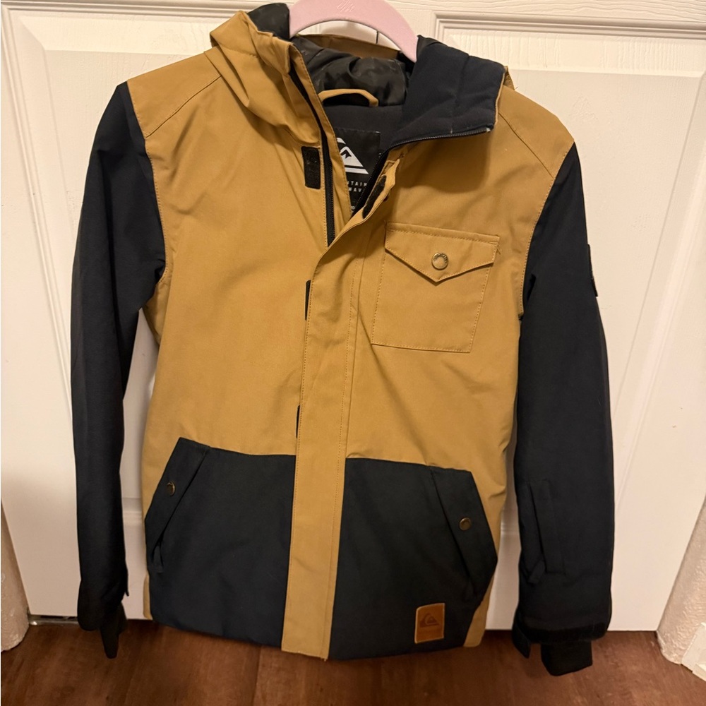 Quiksilver Boys Tan and Black Jacket